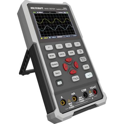 VOLTCRAFT DSO-2072H Ruční osciloskop  70 MHz 2kanálový 250 MSa/s 8 kpts 8 Bit ruční provedení 1 ks