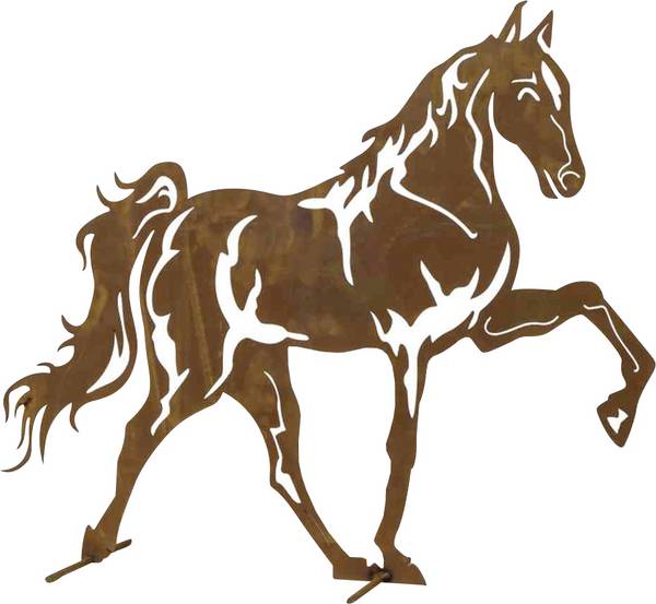 Siena Garden  dekorativní figurka Mustang  ocelový plech hnědá
