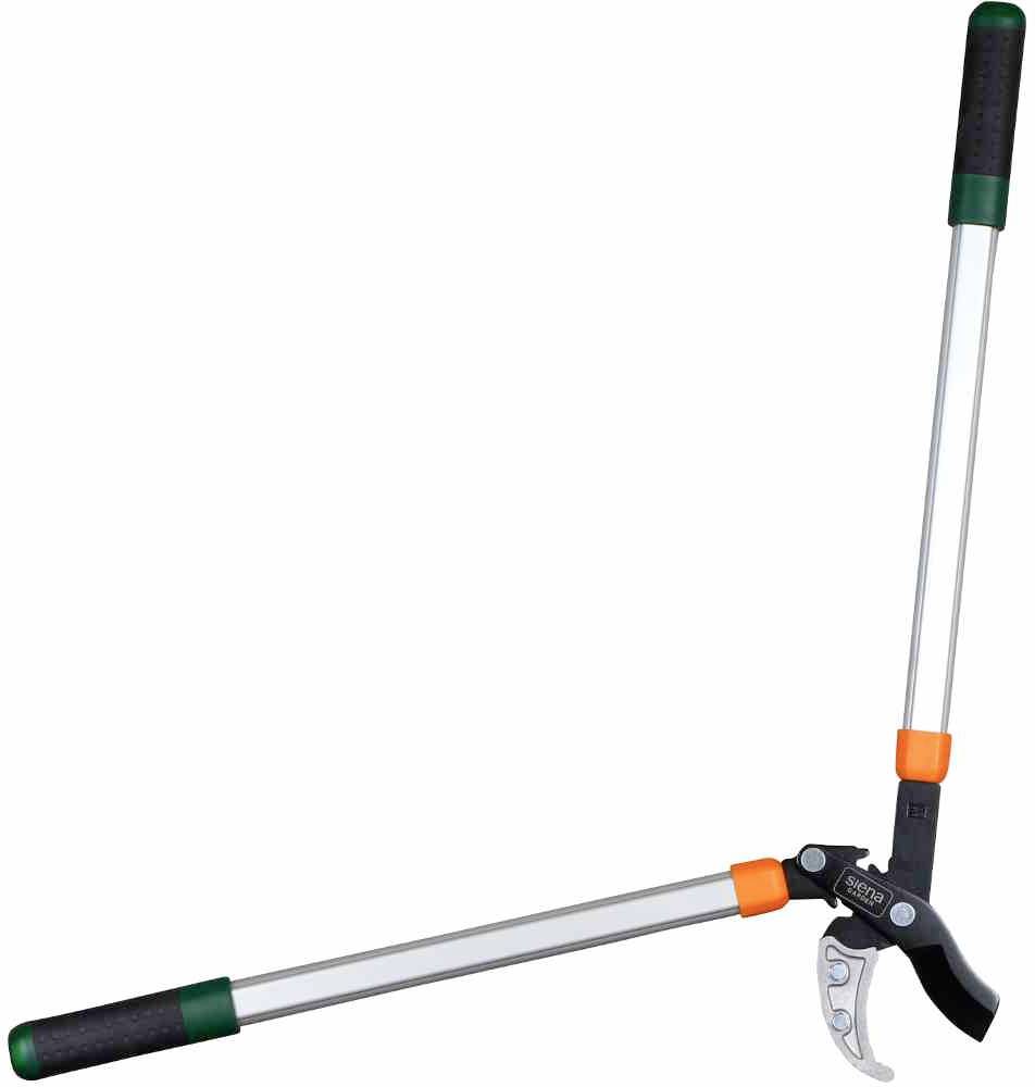 Mechanická svorka s dlouhými úchyty a čelistmi vyrobenými z kovu a plastu. Ideální pro zvedání předmětů bez nutnosti ohýbání se.