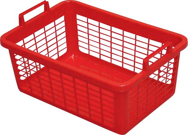 Hranatý sušák na prádlo 45 l, 62 cm, červená