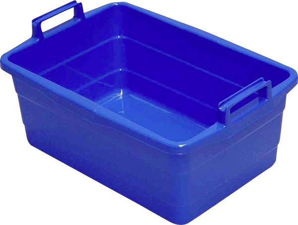 Vana hranatá rukojeť 50 cm/26 l modrá s vysoce stojatými rukojeťmi