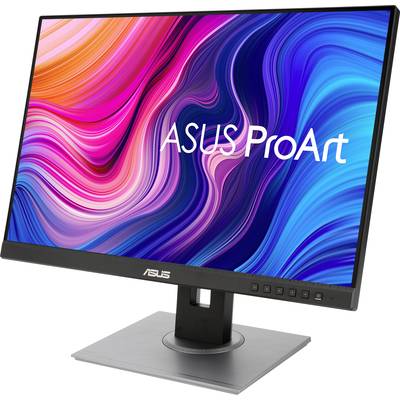 Monitor ASUS ProArt s barevným abstraktním designem na displeji, vhodný pro grafický design a profesionální úpravu obrazu.