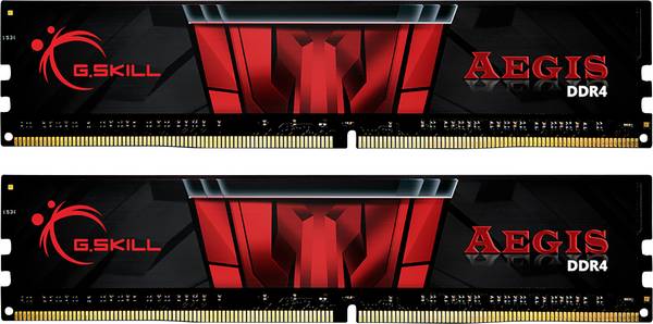 G.Skill Aegis Sada RAM pro PC   DDR4 16 GB 2 x 8 GB Bez ECC 3200 MHz 288pin DIMM CL16-18-18-38 F4-3200C16D-16GIS
