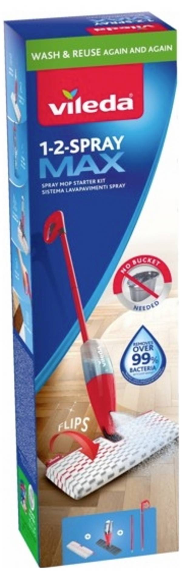 Vileda 166145 1-2-SPRAY MAX Podlahový mop vícebarevná 1 ks