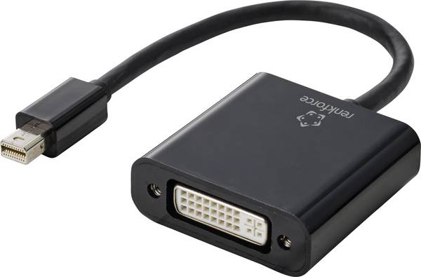Renkforce RF-4769258 DisplayPort / DVI adaptér [1x mini DisplayPort zástrčka - 1x DVI zásuvka 24+5pólová] černá PVC plášť 15.00 cm