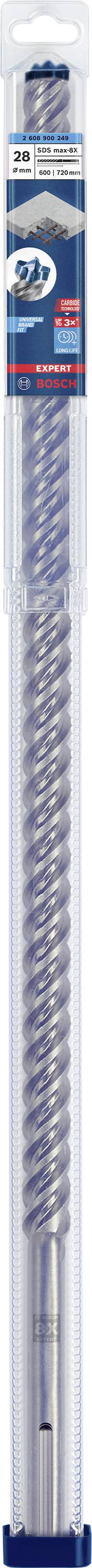 Kovový vrták v plastovém obalu, vhodný pro vrtání do kovu. Etiketa zobrazuje název značky a specifikace.