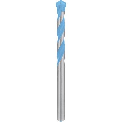 Spirálový frézovací nástroj z kovu s modře povrstvovanou částí, používaný pro obrábění materiálů jako dřevo nebo kov.