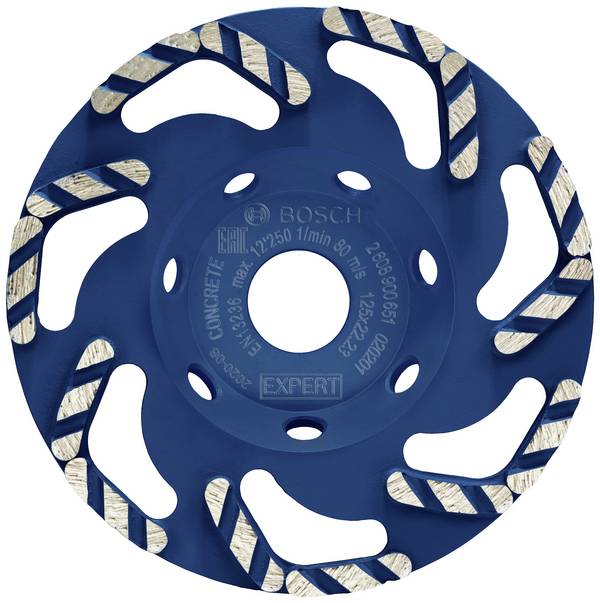 Bosch Accessories 2608900651 Diamantový hrncový kotouč EXPERT Concrete, 125 x 22,23 x 4,5 mm EXPERT Concrete   1 ks