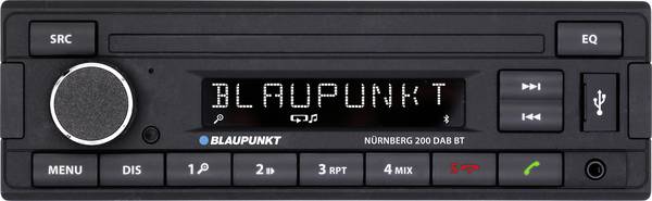 Blaupunkt Nürnberg 200 DAB BT autorádio Bluetooth® handsfree zařízení, DAB+ tuner