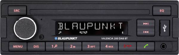 Blaupunkt Valencia 200 DAB BT autorádio Bluetooth® handsfree zařízení, DAB+ tuner