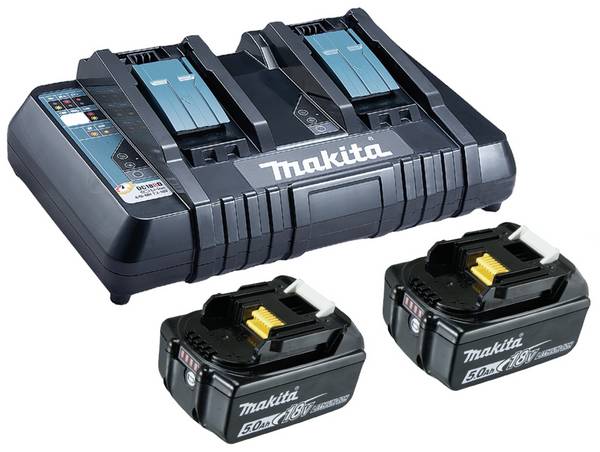 Makita 199482-2 BL 1850B + DC18RD akumulátor do nářadí a nabíječka  18 V 5 Ah Li-Ion