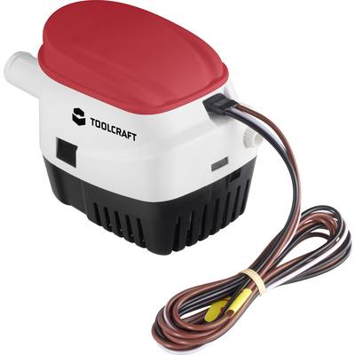 Elektrické čerpadlo s červeným krytem a napájecím kabelem.