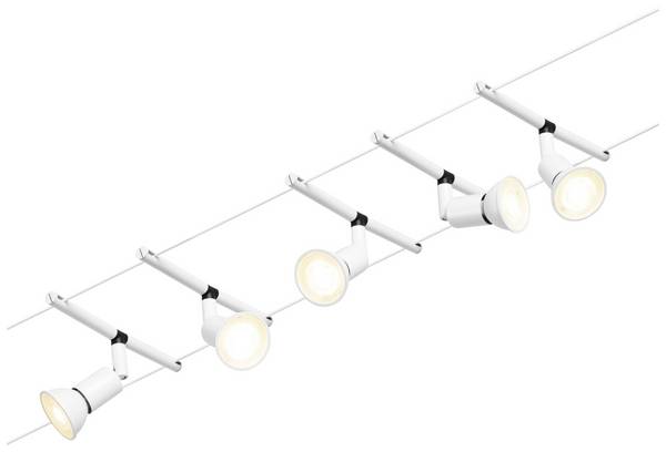 <br>  Paulmann<br>  <br>  94458<br>  kompletní lankový systém<br>  GU5.3<br>  <br>  <br>  <br>  bílá (matná), chrom<br>