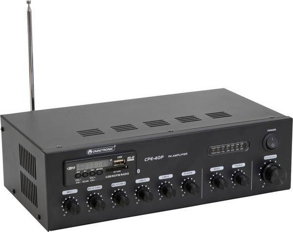 Omnitronic CPE-40P ELA ELA zesilovač 40 W 4kanálový 1zónový