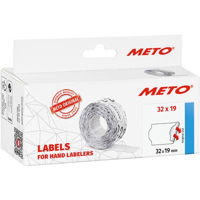 METO cenovky 30007366 trvalé Šířka etikety: 32 mm Výška štítku: 19 mm bílá 1 ks