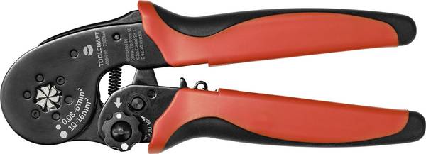TOOLCRAFT  TO-7165962 krimpovací kleště dutiny na kabely, 0.08 do 16.0 mm², s rychlouzávěrem