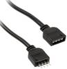 PC větrák prodlužovací kabel [1x zásuvka pro PC větrák 4pólová - 1x zástrčka pro PC větrák 4pólová] 0.50 m černá Kolink