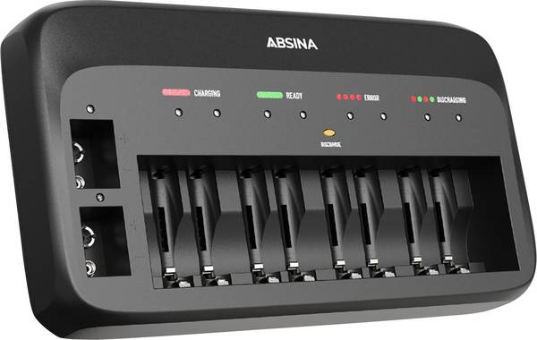 Absina 301003 rychlonabíječka NiMH, NiCd 9 V, AAA, AA
