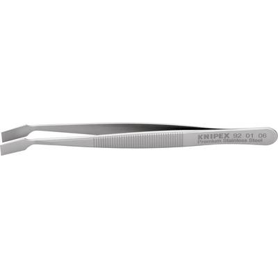 Nerezová pinzeta s nápisem 'KNIPEX 92 01 06 Premium Stainless Steel'. Vhodná pro přesné práce.