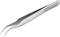 Pinzeta z nerezové oceli s zahnutými hroty a nápisem 'KNIPEX 92 31 01 Premium Stainless Steel' na rukojeti.