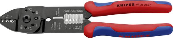 Knipex  97 21 215 C krimpovací kleště neizolované kabelové koncovky , neizolované kabelové spojky , 0.5 do 6 mm², 1 ks