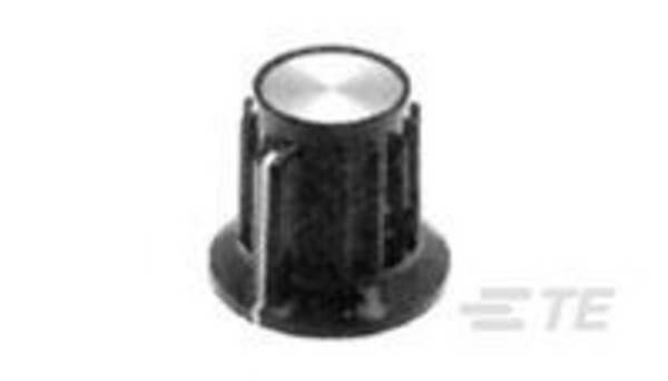 TE Connectivity  2-1437624-0  TE AMP Industrial Switches and Knobs  otočný knoflík  s ukazatelem  černá  (Ø) 24.8 mm  1 ks  Package