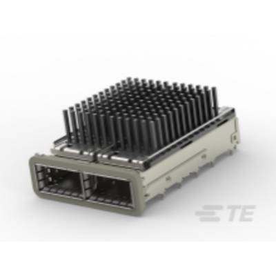 Elektronická součástka s mnoha malými černými chladicími žebry. Vypadá to, že se jedná o chladič, pravděpodobně určený pro počítačový hardware.