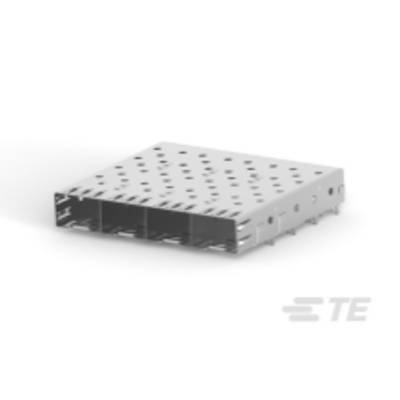 Stříbrně zbarvená obdélníková kovová součástka s otvory, určená pro elektronické spoje.