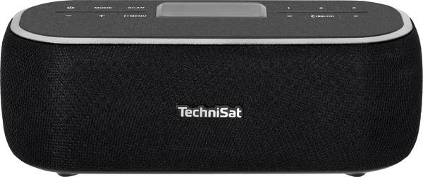 TechniSat DIGITRADIO BT 1 0000/3968 stolní rádio, DAB+, FM, AUX, Bluetooth, hlasitý odposlech, včetně mikrofonu, funkce alarmu, s akumulátorem, černá