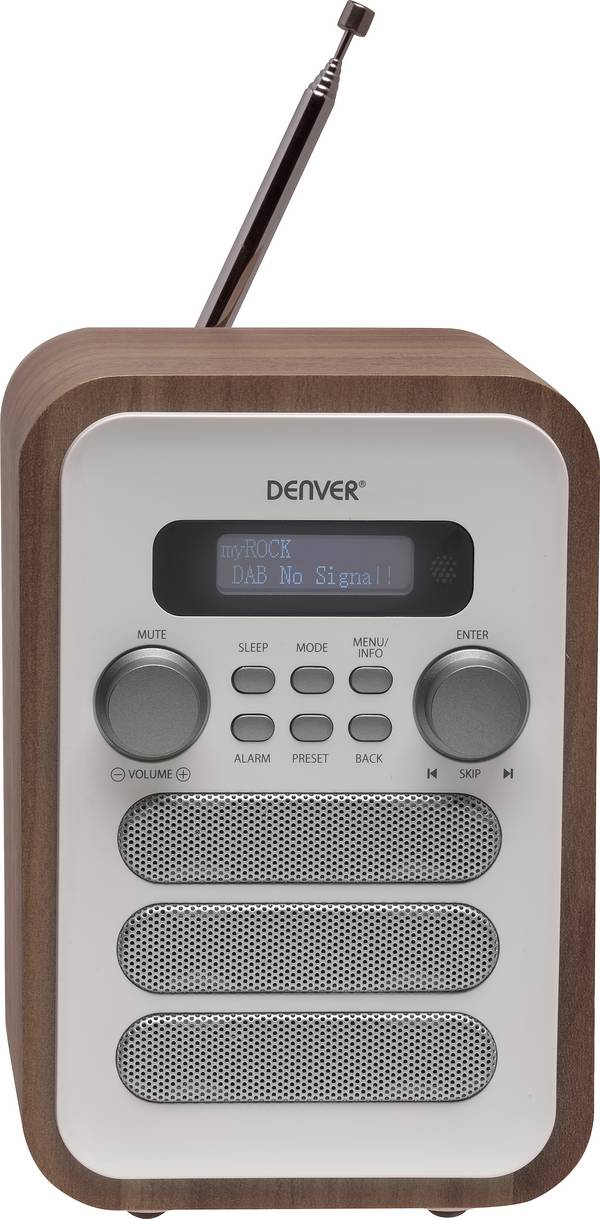 Denver DAB-48 111111000480 kuchyňské rádio, FM, DAB+, Bluetooth, vč. dálkového ovládání, bílá