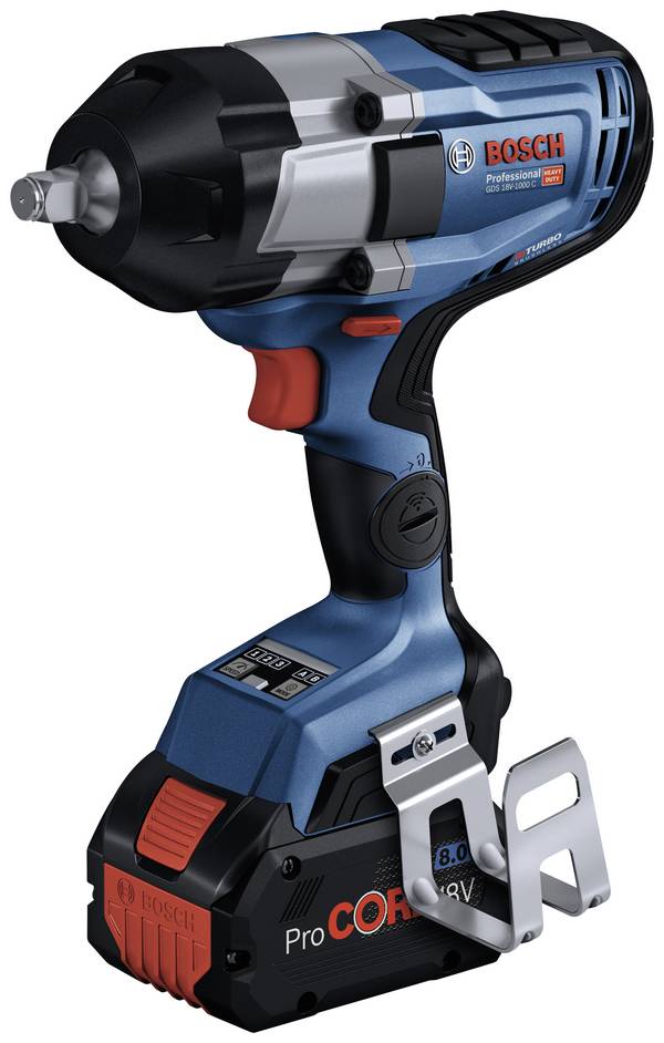 Bosch Professional GDS 18V-1000 C, 06019J8000 aku rázový utahovák, 1 000 Nm, 18 V, Li-Ion, bez akumulátoru, bez nabíječky