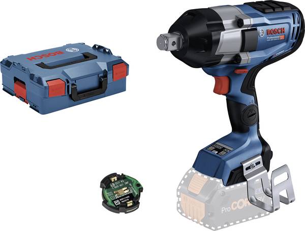 Bosch Professional GDS 18V-1050 HC + GCY-42, 06019J8201 aku rázový utahovák, 1 050 Nm, 18 V, Li-Ion, bez akumulátoru, kufřík