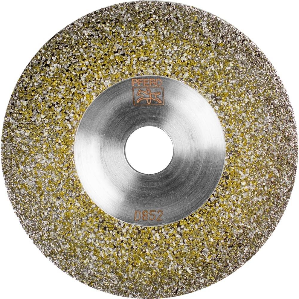 Diamantový řezný kotouč s kovovým středem a zrnitým povrchem, vhodný pro řezání tvrdých materiálů.