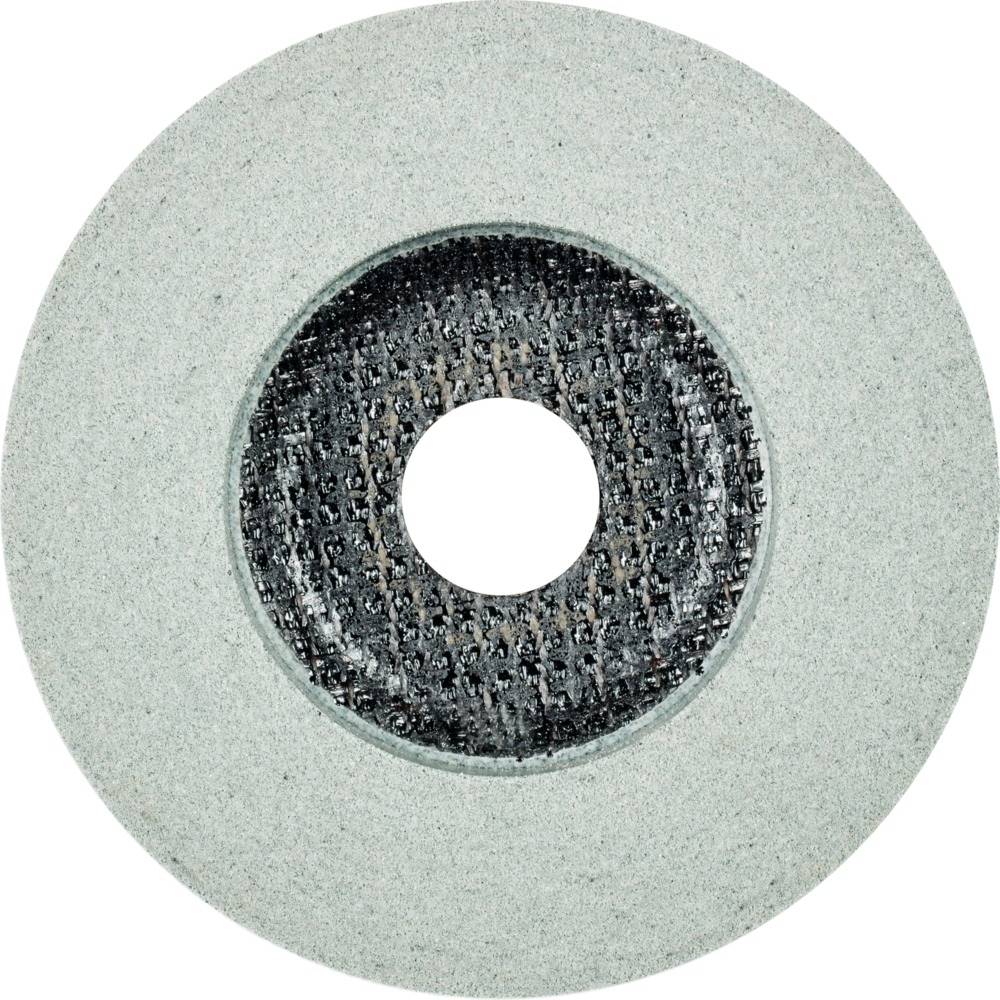 Brusný kotouč s kulatým otvorem uprostřed se používá na bruskách k opracování kovů.