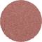Kulatý, červený brusný kotouč s drsným povrchem, který se používá k broušení materiálů.