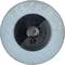 Kulatý brusný kotouč s modrým okrajem a černým středem, nápis: CDR 50 SC 36.