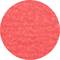 Kruh s intenzivní červenou barvou a zrnitou texturou připomínající smirkový papír. Žádné další detaily nejsou rozpoznatelné.