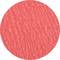 Červený kruh s texturovaným povrchem připomínajícím plsť.