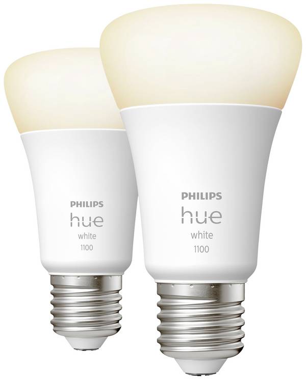 Philips Hue  LED žárovka (sada 2 ks) 871951428919200 Energetická třída (EEK2021): F (A - G) Hue White Doppelpack 2x1050lm 75W E27 19 W teplá bílá