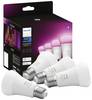 Philips Hue sada 4 LED žárovek 871951432840200 Energetická třída (EEK2021): F (A - G) Hue White & Col. Amb. Viererpack 4x570lm 60W E27 9 W teplá až studená bílá