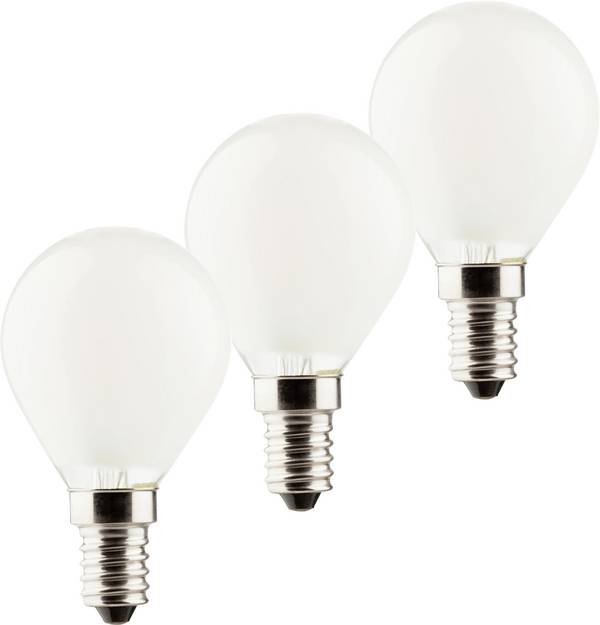 Müller-Licht 400294 LED Energetická třída (EEK2021) E (A - G) E14 kapkový tvar 4.2 W = 40 W teplá bílá   3 ks