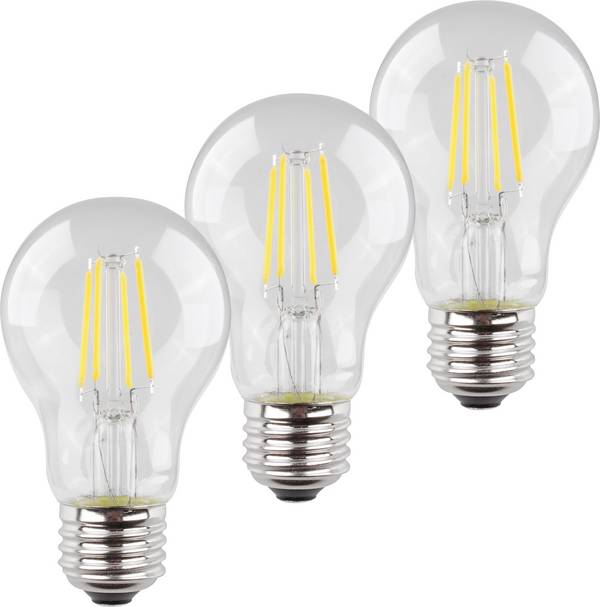 Müller-Licht 400290 LED Energetická třída (EEK2021) E (A - G) E27 klasická žárovka 4 W = 40 W teplá bílá  vlákno 3 ks