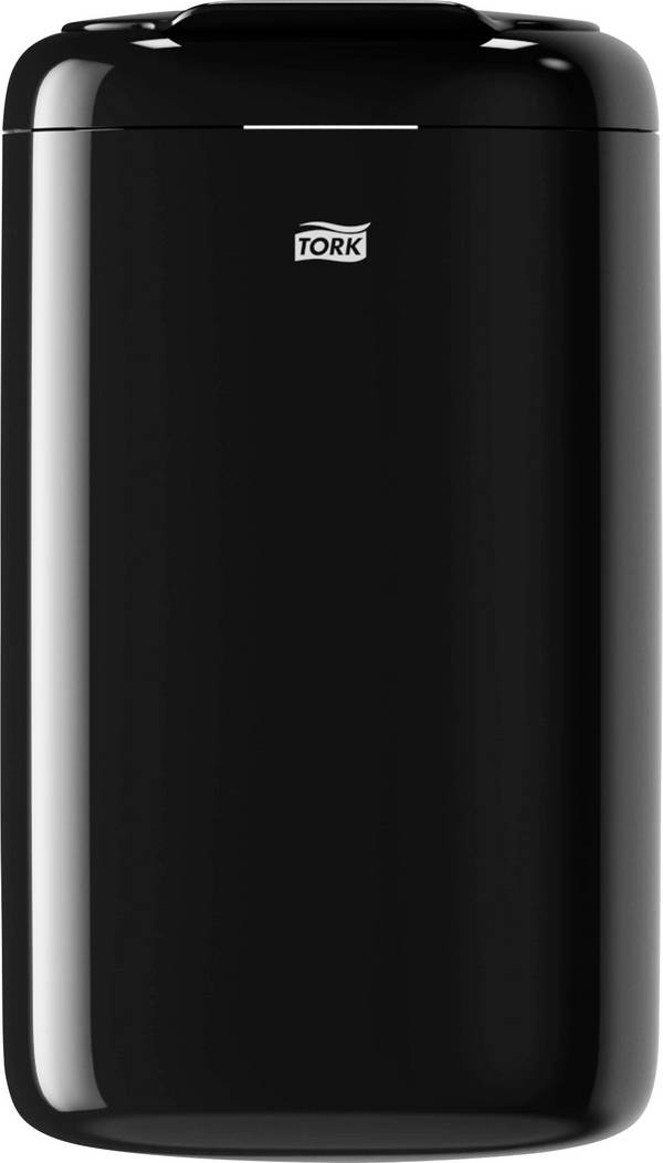 TORK Elevation 564008 odpadkový koš, 5 l, plast, černá, se samouzavíracím víkem, 1 ks