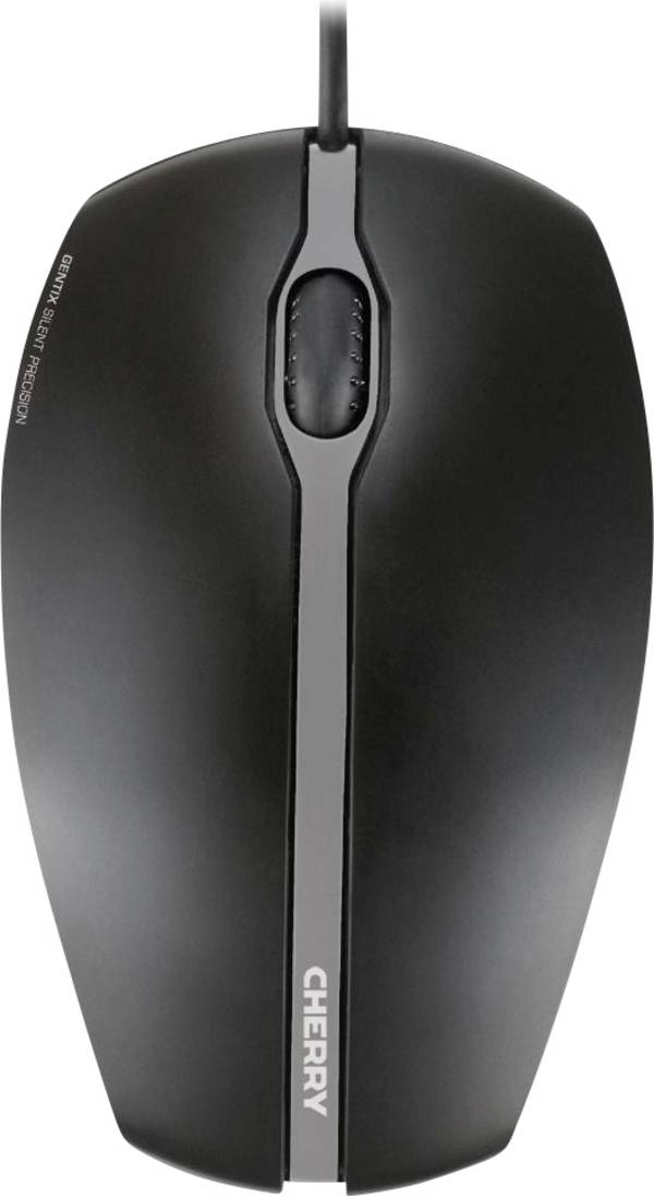 CHERRY Gentix Silent  myš, přenos USB, 3 tlačítko, 1000 dpi, černá