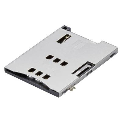 Molex Slot pro SIM kartu 6, rozteč 2.54 mm, 475530001, 1 ks Tape on Full reel