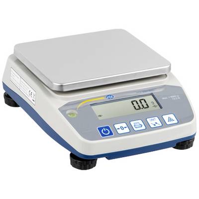 Elektronická váha s digitálním displejem ukazuje '0,0 g'. Obsahuje ovládací tlačítka pro tárování, volbu módu a změnu jednotek.