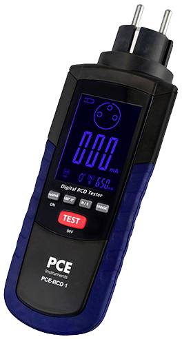 PCE Instruments PCE-RCD 1 instalační tester Norma VDE 0100-600