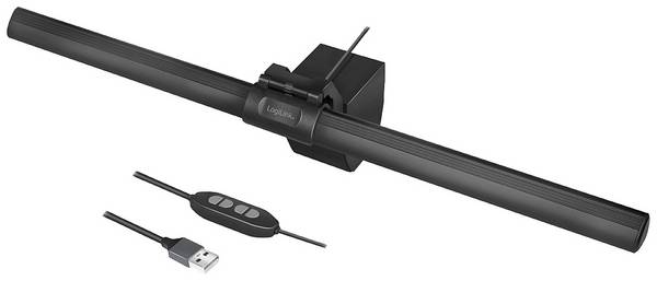 LogiLink LED svítidlo na displej UA0372 USB LED pracovní svítilna, e-learning, 3 teploty barev & stmívač