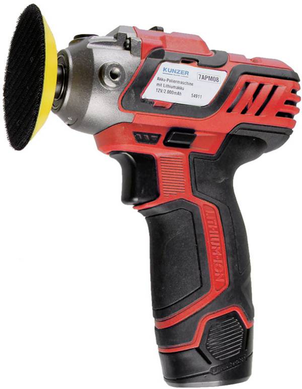Kunzer  7APM08 akumulátorová leštička 12 V  2800 - 8000 ot./min 75 mm