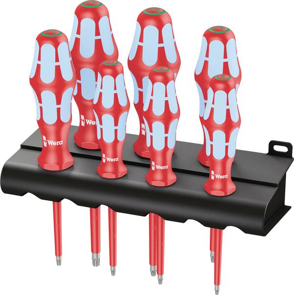 Wera 3167 i/7 Rack VDE šroubovák Torx Velikost šroubováku T 8, T 9, T 10, T 15, T 20, T 25, T 30  DIN EN 60900 1 ks